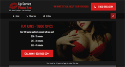 Desktop Screenshot of lipservicephonesex.com